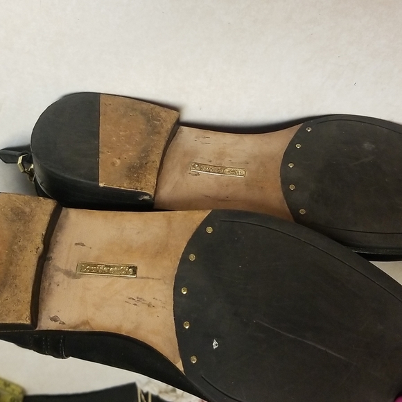 Louise Et Cie Zakiria Black Suede Ankle Boots Booties Boho Leather Lined Size 8 - Picture 8 of 11